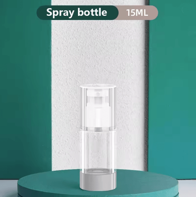 Inspire Essentials Clear Airless Pump Bottle Travel Size Cosmetic Cream Dispenser b 2pcs