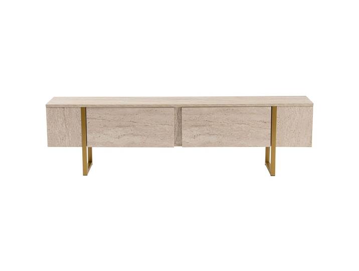 TV-Möbel Georis Braun/beige marmoriert Holzwerkstoff B 180 cm - TV-Möbel
