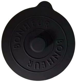 Uplift Essentials Concave Embossed Silicone Mug Lid Creative Dust Proof Water Cup Cover black