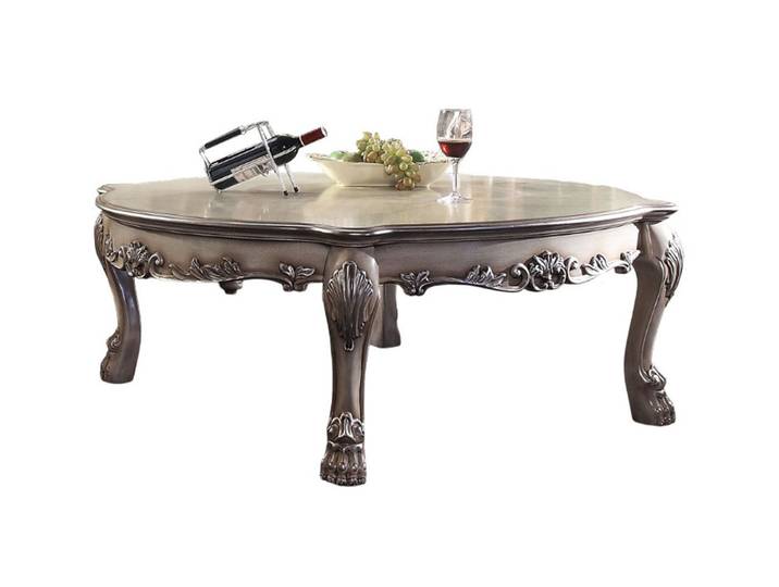 JVmoebel Couchtisch Luxuriöser Beiger Couchtisch aus Holz im klassischen Stil, Made in Europa