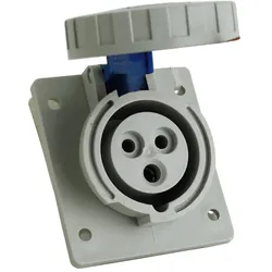 CEE Einbausteckdose schräg 16A 3P 230V IP67 IEG 1632 DV