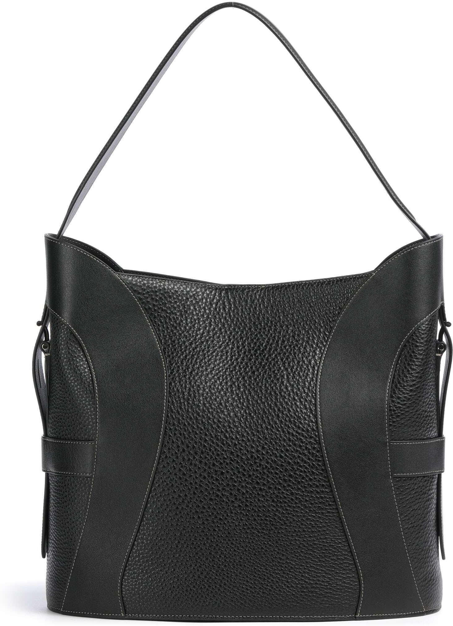 Aigner Deborah L Beuteltasche aus Leder, schwarz