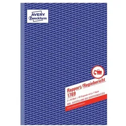 Avery Zweckform Formularbuch »Rapport/Regiebericht« gelb, 21x29.7 cm