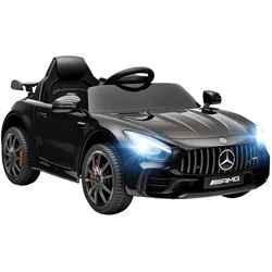 ELEKTRO-KINDERAUTO, Mercedes, 3-5 km/h, Fernbedienung, Licht & Musik, Schwarz