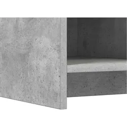vidaXL, Schuhschrank, Schuhschrank Betongrau 85 x 39,5 x 70 cm Holzwerkstoff (39.50 x 85 x 70 cm)