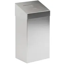 Sanitärbehälter mit Pushdeckel 18 L edelstahl geeignet für die Wandmontage