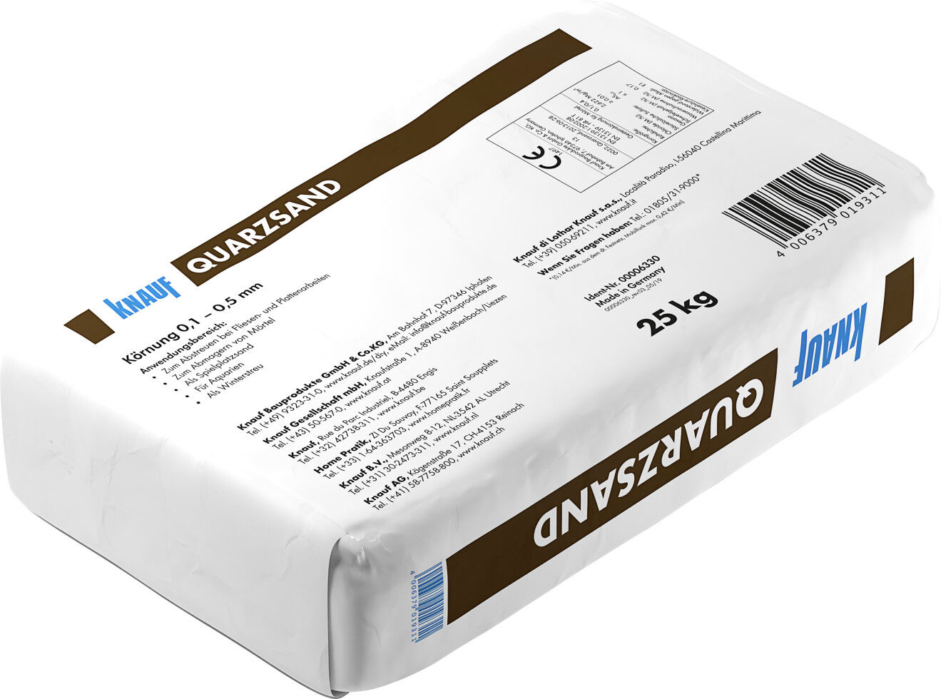 Knauf Quarzsand 25 kg hellgrau