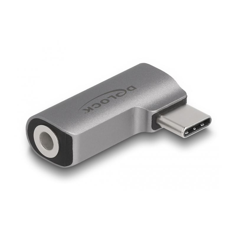 Delock Audio Adapter USB Type-C Stecker zu 3,5 mm 4 Pin Klinkenbuchse
