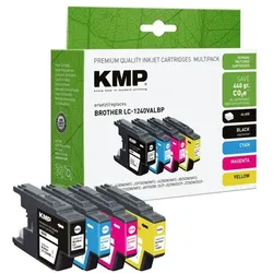 KMP Tintenpatronen-Set ersetzt Brother »LC-1240« schwarz
