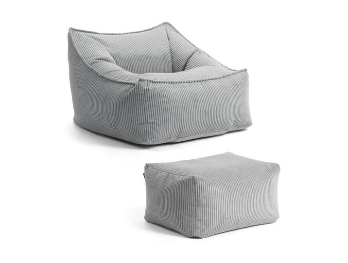 SITZSACK Cord Snug mit Hocker