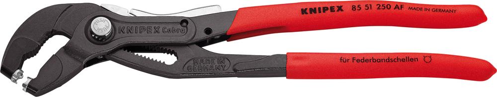 KNIPEX Federbandschellenzange 250mm Feststeller