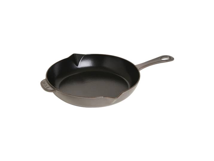 STAUB Staub gietijzeren koekenpan met schenktuit Ø26 cm Grafietgrijs