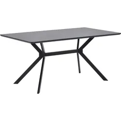 Esstisch Schwarz B: 160 cm