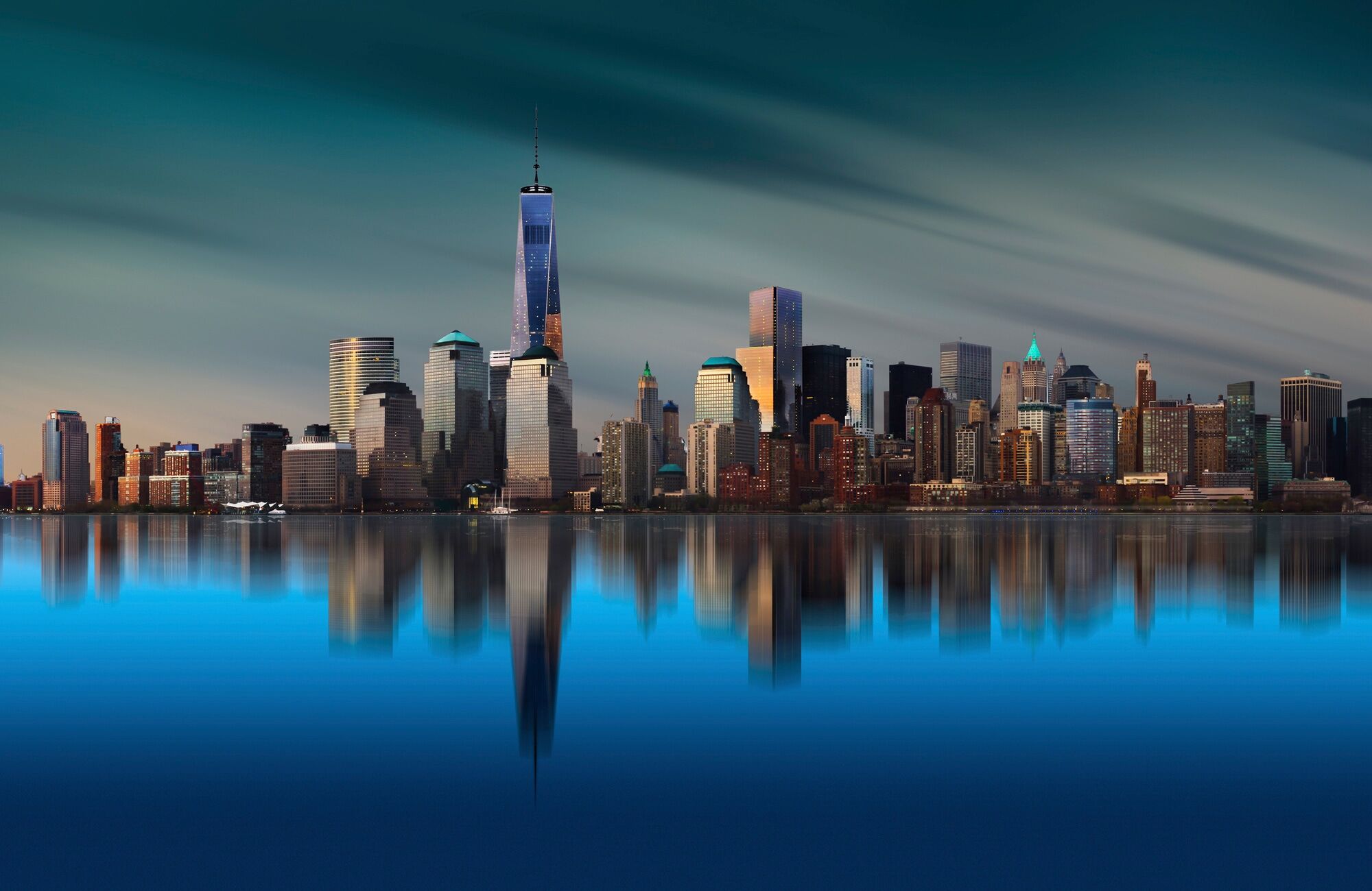 Papermoon "Photo-Art YI LIANG, NEW YORK WORLD TRADE CENTER 1" bunt B/L: 5m x 2,8m, Bahnen: 10 Stk.
