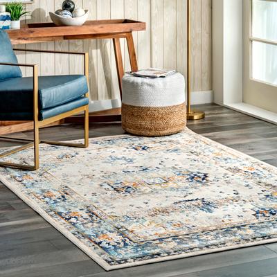 Nuloom Ainsley Distressed Medallion Area Rug