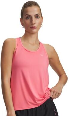 Under Armour Women's Tech Knockout Tank Top (Size XXL) Bittersweet Pink/White, Elastine,Polyester