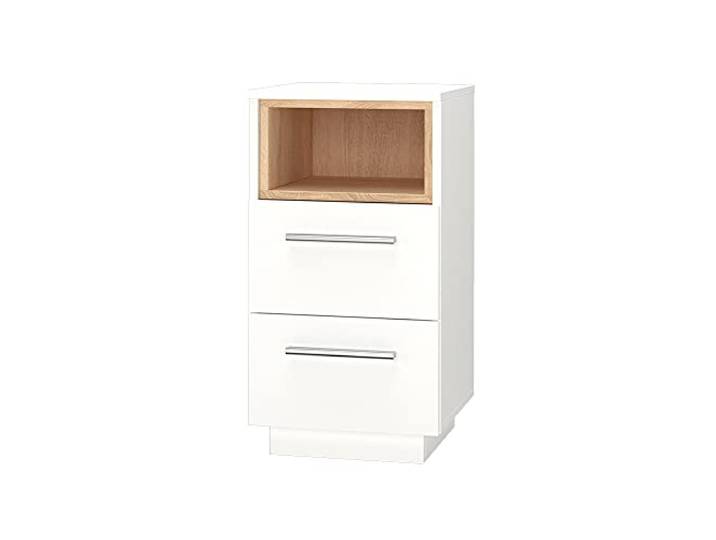 Vicco Nachttisch Beatrice, Weiß, 36 x 68 cm
