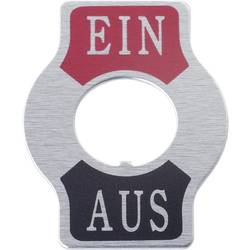 TRU COMPONENTS 1587663 TC-Indicator Plate ON/OFF Bezeichnungsschild Aufdruck-Motiv EIN/AUS 1 St.