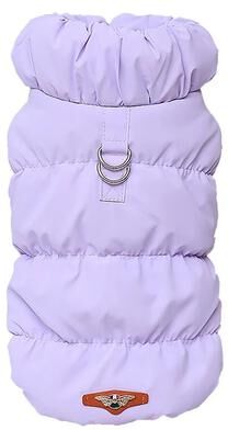 Inspired Finds Soft Warm Dog Winter Coat Jacket For Small & Medium Dogs purple m
