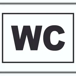 HB-Druck WC Schild A0 (841x1189mm)