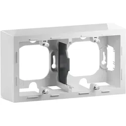 Legrand 765199 SEANO Aufputzgehäuse 2-fach in der Farbausführung Ultraweiß