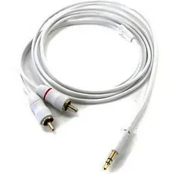 Inakustik 3m RCA Audio-Kabel 2 x RCA 3.5mm Weiß