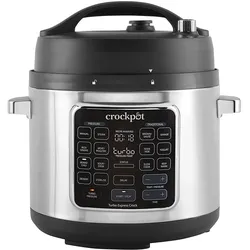 Crockpot Multikocher, Dampfgarer + Reiskocher, Silber, Schwarz