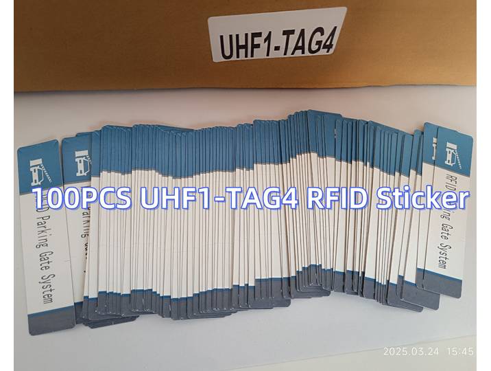Étiquette de véhicule RFID UHF1-TAG4 100 MHz, 860 à 960 MHz, suivi chiffré longue portée de 10 M et contrôle d'accès pour systèmes de stationnement UHF