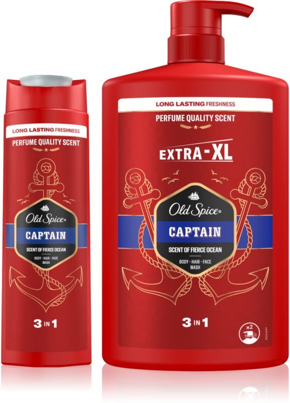 Old Spice Captain hair and body set