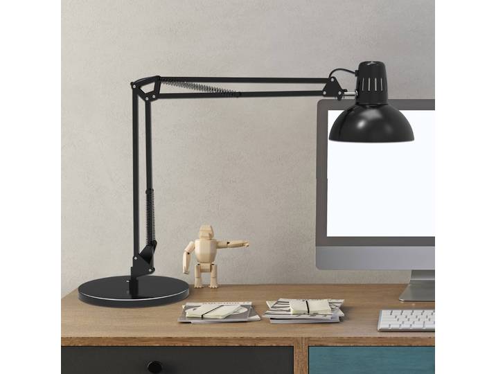 Maul Schreibtischlampe MAULstudy, schwarz, für Arbeitszimmer / Büro, Metall, Tischlampe