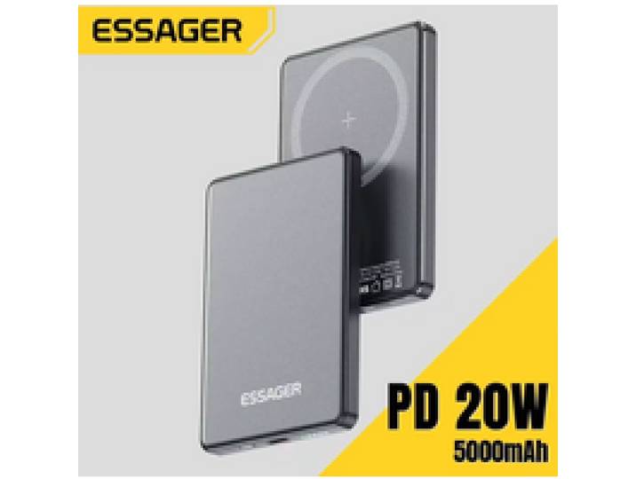 Essager Dunne Draadloze Power Bank Magnetische 20W 5000mAh Draagbare Snel Opladen Externe Batterij voor Magsafe Voor iPhone 17 16 15 14