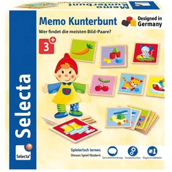 Selecta Spielzeug Memo Kunterbunt (Deutsch, 2 - 4 Spieler)