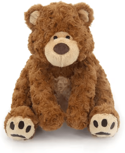 Inspire Essentials Fluffy Brown Teddy Bear Plush Doll Curly Fur Stuffed Bear Gift For Kids brown 25cm