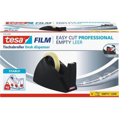 tesa Klebebandabroller tesafilm Easy Cut Professional Schwarz 25 mm (B) x 66 m (L)