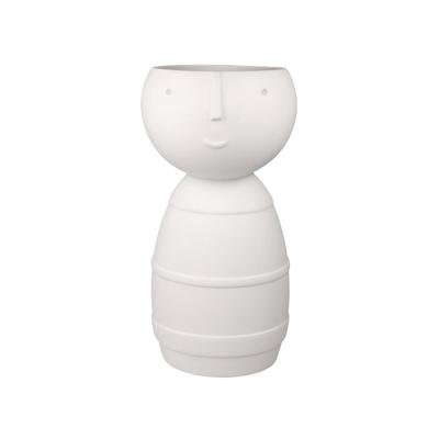 Dekovase GOEBEL "Vase "Klaus" Studio 8 Vultus 30 cm weiß", weiß, B:15cm H:30cm T:14,5cm, Vasen, Abwischbar