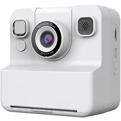 Bigben Sofortbildkamera 12MP Full HD Thermodruck, Sofortbildkamera, Weiss