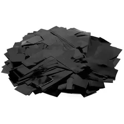 TCM Metallic Konfetti rechteckig 55x18mm, schwarz, 1kg