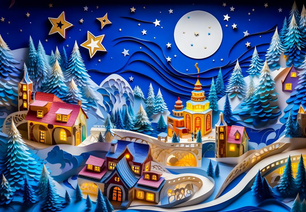 Alipson Puzzel Winterlandschap 1000 stukjes