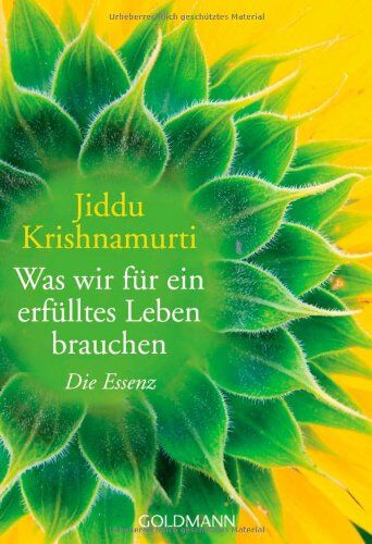 Jiddi Krishnamurti - Was wir für ein erfülltes Leben brauchen: Die Essenz - Preis vom 01.10.2026 17:08:56 h