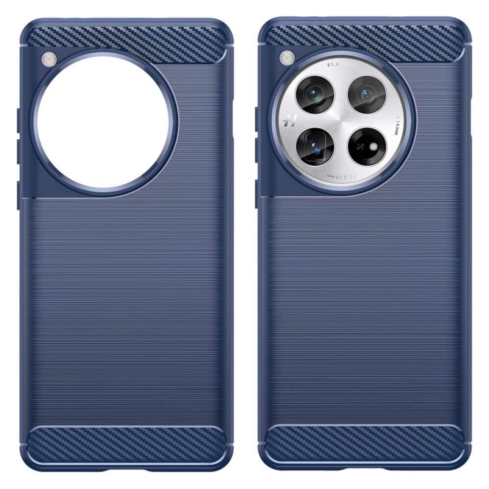 Cover-Discount OnePlus 12 - Metall Carbon Look Hülle blau (OnePlus 12) (660175067C)