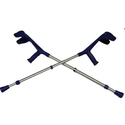 Unterarmkruecke Alu Blau 2 ST