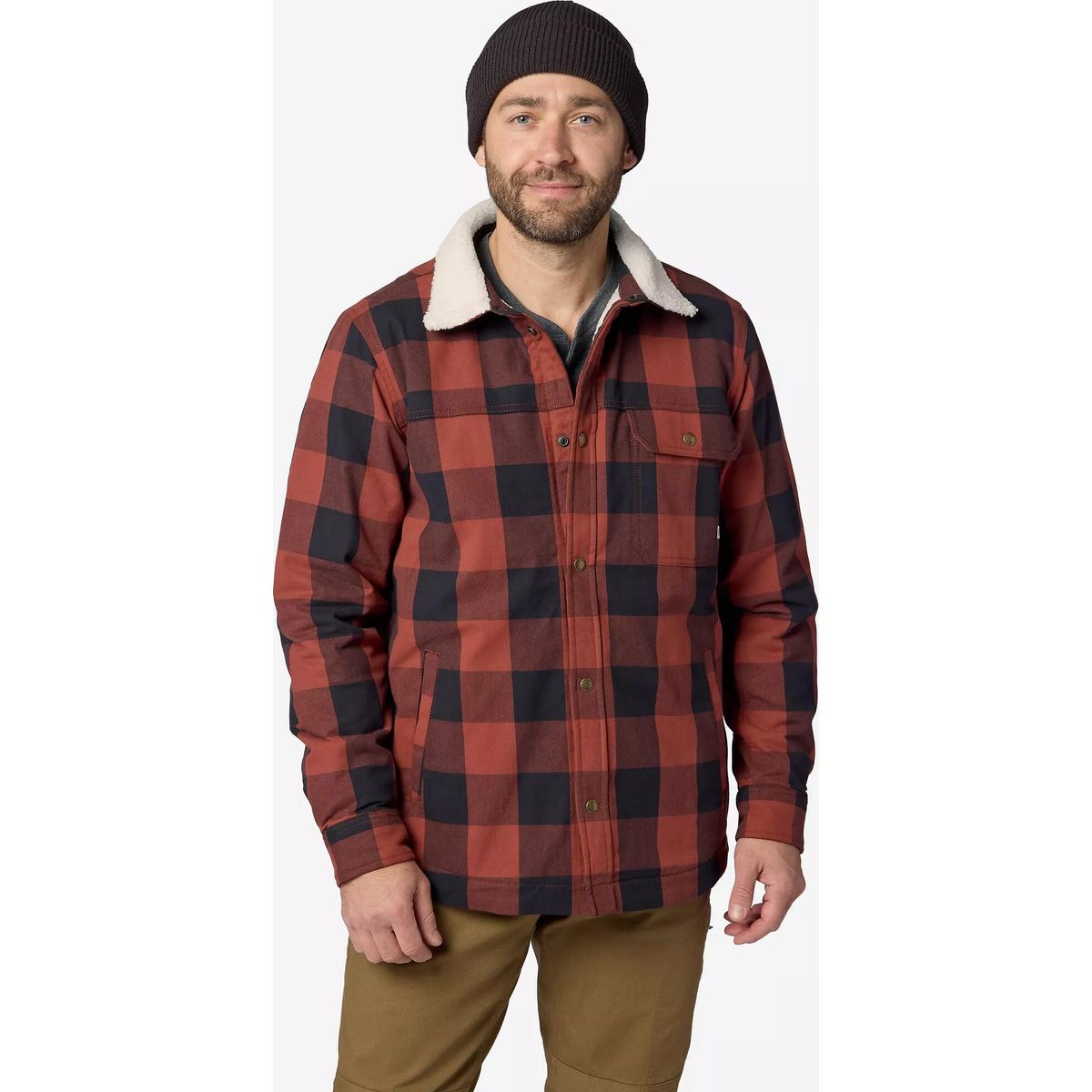 Marmot Hidden Peaks Shirt Jacket pecan buffalo plaid (43054) M M17056-43054-M