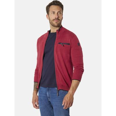 Strickjacke BABISTA "Strickjacke TAGIO", Herren, Gr. XXL, rot, Strickjacken Strickjacke
