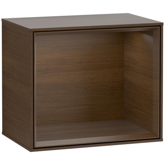 Villeroy und Boch Finion Regalmodul F580GNGN 41,8x35,6x27cm, Regal Walnut Veneer, Walnut veneer