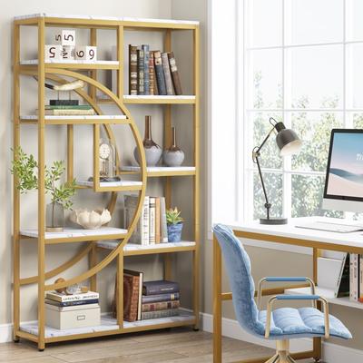 Bluebell 5-Shelf Industrial Etagere Bookcase