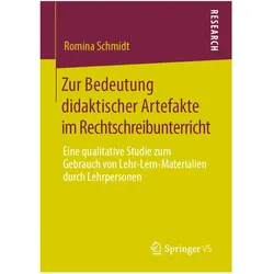 Zur Bedeutung didaktischer Artefakte im Rechtschreibunterricht, Fachbücher von Romina Schmidt