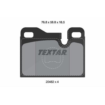 Textar Bremsbelagsatz, Scheibenbremse [Hersteller-Nr. 2048203] für Porsche