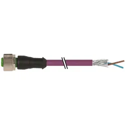 Murr Elektronik 7000-14061-8401000 Sensor-/Aktor-Steckverbinder, unkonfektionier, Elektronikkabel + Stecker, Violett