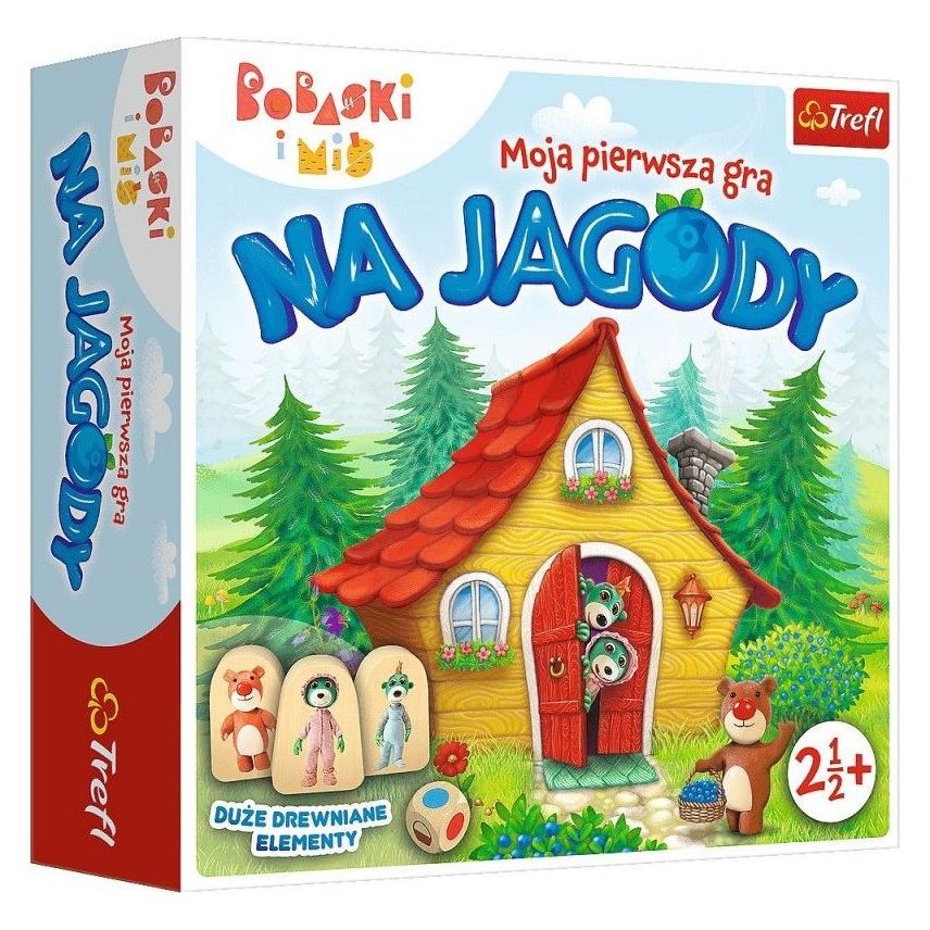 Trefl Spiel für Blaubeeren iki Bobaski und Bär (02063)
