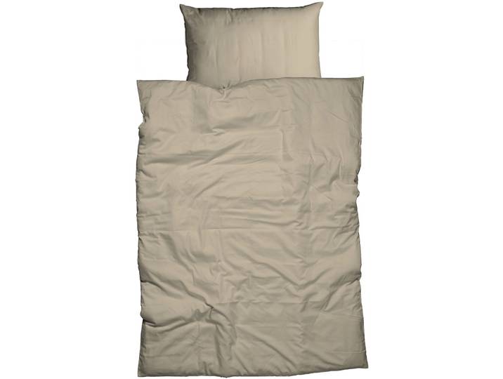 Nobilium Kissenbezug Oni taupe Einfarbig Baumwolle B 65 T 100 cm - Kissenbezug